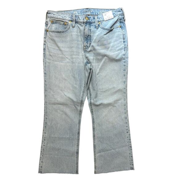 NWT J.Crew 9” Demi Boot Crop Jeans In Ashland Wash Size 29 - Picture 3 of 8